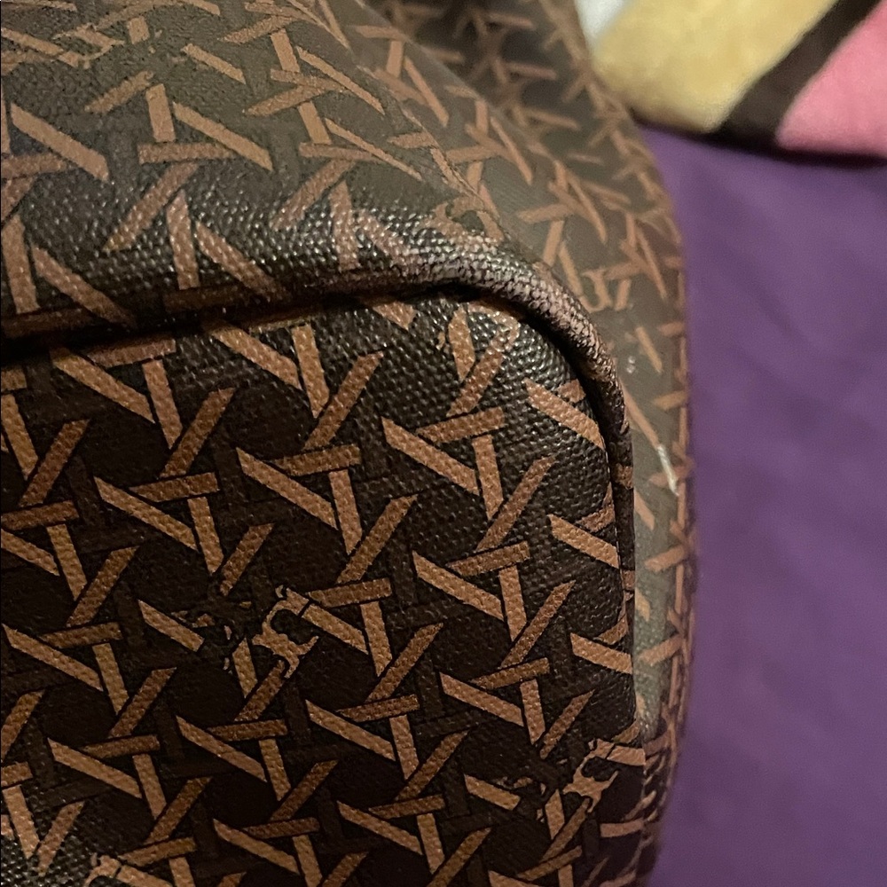 Tory Burch Brown Patterned Tote - Picture 8 of 9